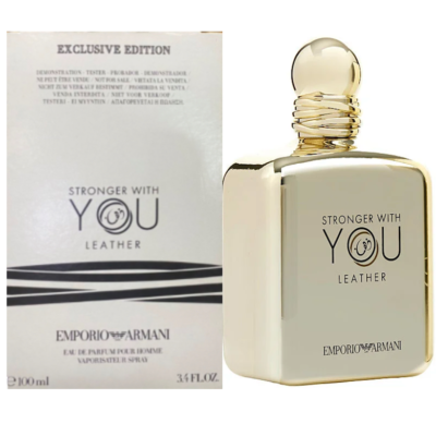 Armani Stronger With You Leather 100ml EDP Tester nbsp